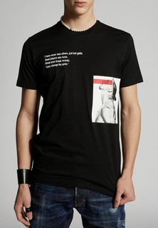Футболка мужская DSquared2 124434 черная 2XL