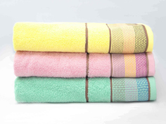 Полотенце махровое Магнолия 01-002 желтый 70*140 +/- 2см Clever