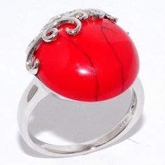 Кольцо с кораллами из серебра Silver wings 21sr000738c-1-96 17