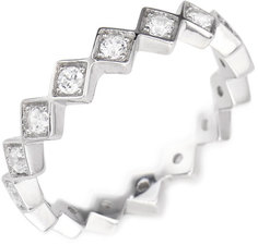 Кольцо из серебра с фианитом р. 16,5 AMEN RZ6 Amen.