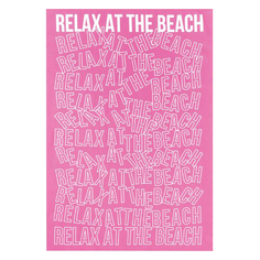 Полотенце пляжное «Relax» 96х146 см, для дома, для бани, для путешествий, 100% хлопок Этель