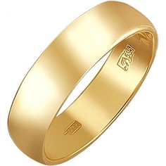 Кольцо из желтого золота р. 17,5 Эстет 01О030381