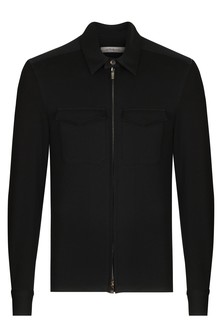 Рубашка мужская Corneliani 130462 черная 54 IT