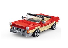 Конструктор Panlos Brick автомобиль ретро 370 деталей Ford Fairlane с фигуркой