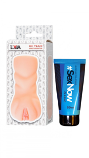 Набор мастурбатор Toyfa Basic Oh Yeah! и интимная гель смазка SexNow Classic 50 мл