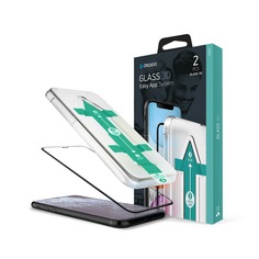 Защитное стекло Deppa 3D 2шт Full Glue Easy App для Apple iPhone X/Xs 0.3 мм черная рамка