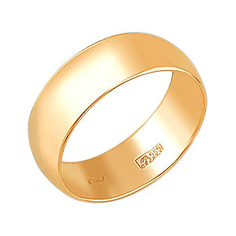 Кольцо из красного золота р. 17,5 Эстет 01О010386