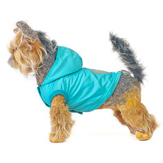 Куртка для собак Happy Puppy Саммер скай, унисекс, голубой, длина спины 28 см