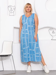 Сарафан женский Sparada Штапельный голубой 60 RU