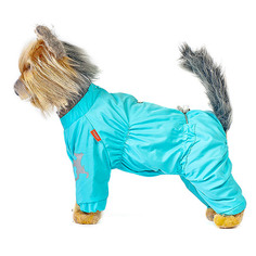 Дождевик для собак Happy Puppy Саммер скай, унисекс, голубой, длина спины 28 см