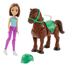 Кукла Barbie FHV62 Барби в движении Пони и кукла