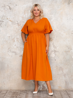 Платье женское Sparada Ланвин оранжевое 48-50 RU