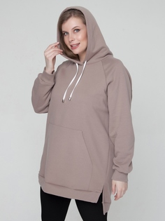 Худи женское Sparada Нью-Йорк коричневое 52-54 RU