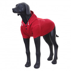 Толстовка для собак Rukka Sierra college, унисекс, красный, длина спины 30 см