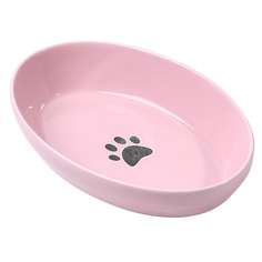 Одинарная миска для собаки Foxie, керамика, розовый, 0.23 л
