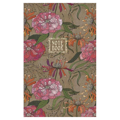 Записная книга Listoff Цветы Вдохновение А5 7БЦ 160 л Simba