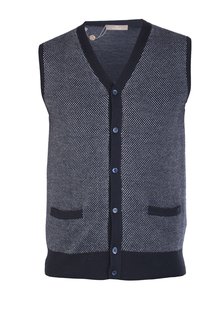 Жилет мужской Cruciani 90374 синий 46 IT