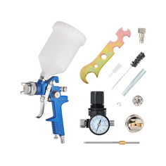 Краскопульт пневматический REMIX HVLP H-827 1.4/1.7мм верх.бачок 600мл (блистер)