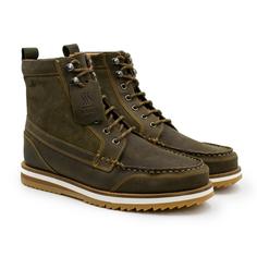 Ботинки мужские Clarks Durston Hi 26162218 зеленые 41.5 EU