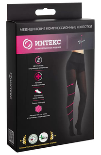 Колготки Intex Fleur для беременных 2 рост 1 кл. компр. р.l бежевый
