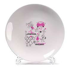 Тарелка CoolPodarok День свадьбы Свадьба Отмечаем ртутную свадьбу