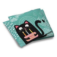 Бумажные салфетки ND Play Кошки, трехслойные, розовые, 33х33 см, 20 шт.