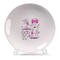 Тарелка CoolPodarok День свадьбы Свадьба Отмечаем жестяную свадьбу