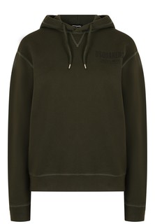 Толстовка женская DSquared2 135613 зеленая M