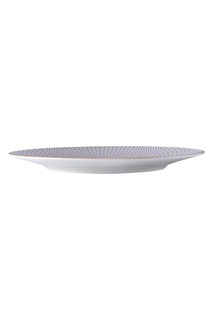 Тарелка десертная голубая, китайский фарфор, Blue Tear, 218х218х19 мм, BUFETT, 640097 No Brand