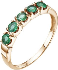 Кольцо из красного золота с изумрудом р. 18 Империал K1550-103 Imperial