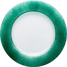 Тарелка мелкая Бэнд d=26 см темно-зеленая BDK-GLASS 3011743