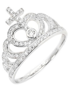 Кольцо из серебра с фианитом р. 16,5 AMEN AC2 Amen.