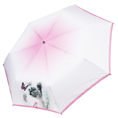 Зонт складной женский автоматический FABRETTI P-20204-5, розовый