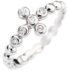 Кольцо из серебра с фианитом р. 16 AMEN ABOBB Amen.