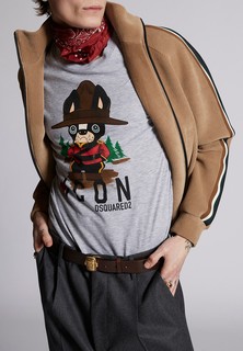 Футболка мужская DSquared2 129239 серая XL