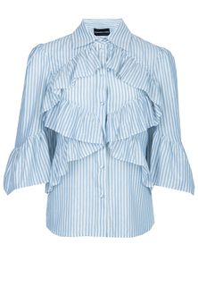 Рубашка женская MARCO BOLOGNA 99558 голубая 42 IT