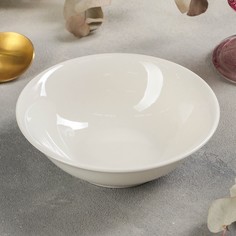Тарелка глубокая White Label, d=15 см, цвет белый No Brand