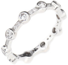 Кольцо из серебра с фианитом р. 16,5 AMEN RZ8 Amen.