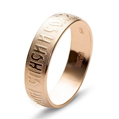 Кольцо из красного золота р. 15,5 Эстет 01О010160
