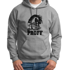 Худи унисекс CoolPodarok Прикол Скейт Be Proff белое 42 RU