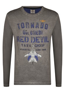 Лонгслив мужской Aeronautica Militare 128749 серый 3XL