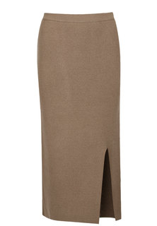 Юбка женская ALLUDE 128809 коричневая L