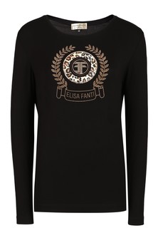 Лонгслив женский Elisa Fanti 129726 черный 50 IT