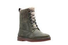 Ботинки женские Clarks Riona Evie 26138792 хаки 35.5 EU