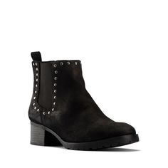 Полусапоги женские Clarks Mila Top 26152552 черные 37.5 EU