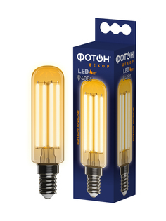 Лампочка светодиодная ФОТОН LED FL T25 4W E14 2200К, серия ДЕКОР