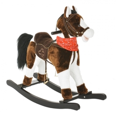 Качалка-лошадка Pituso Белый с коричневым