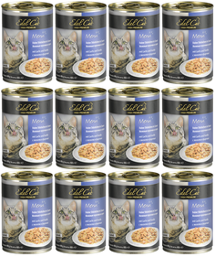 Влажный корм для кошек Edel Cat, лосось, форель, 12шт по 400г