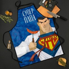 Доляна Фартук "Супер папа" 65*80см,100% п/э,оксфорд 210г/м2
