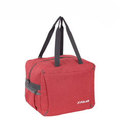 Дорожная сумка женская Polar П9014 красная, 29x35x26 см